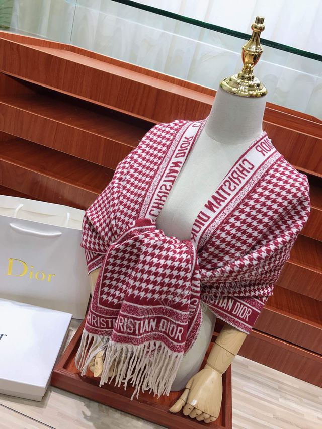 Dior圍巾 羊絨混紡 迪奧女長圍巾 Dior印花披肩  llwj6478